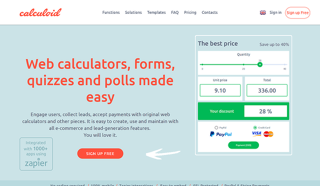 Best Online Calculator Builders Calculoid